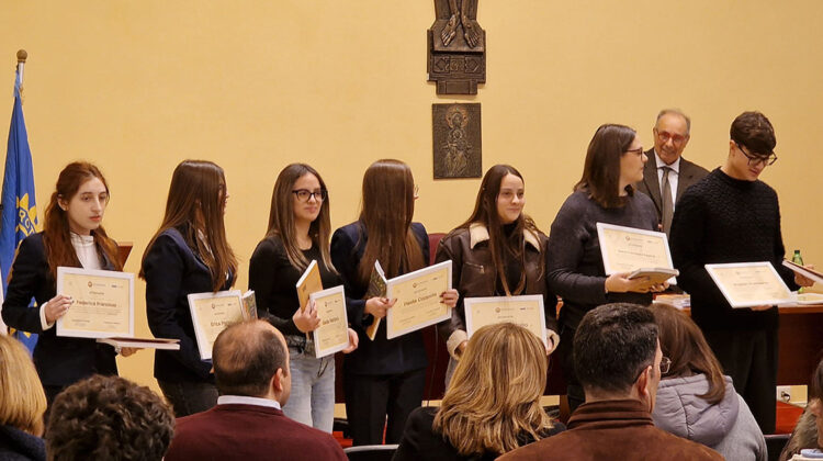 i ragazzi premiati dal Centro Studi Isola d'Ischia